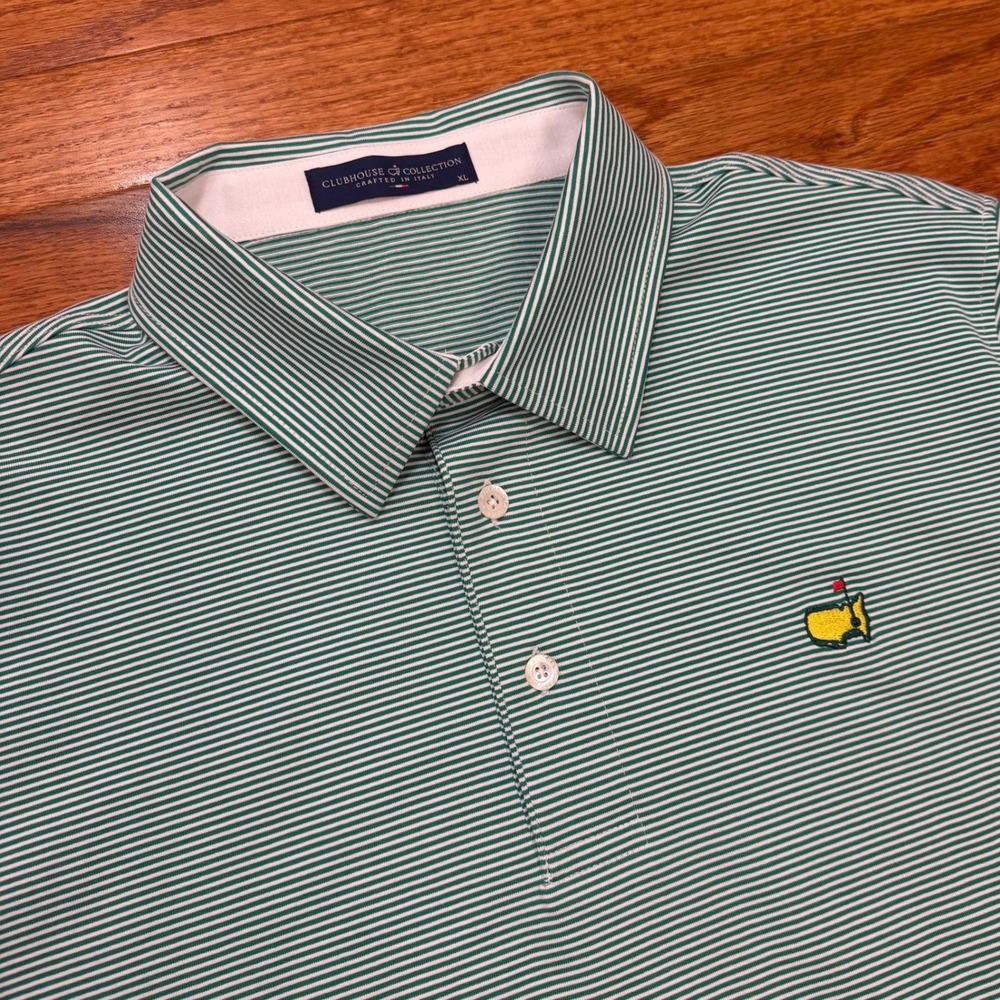 Clubhouse Collection Masters Golf Polo Shirt Mens XL Green Augusta National